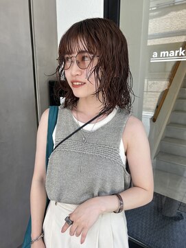 アマーク(a mark) 【能田 花音】BOBレイヤーパーマ