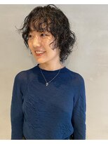 ソイリウム 下北沢(soi rium)&nbsp;甘さ控えめなレイヤーパーマショートBefore After