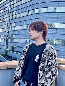 バロンビューティー(BARON Beauty) メンズ／ショート/ボルドー/ウルフ/センターパート