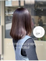 ニコ(niko)&nbsp;【二村】艶感パープルブラウン　頭浸浴コース