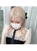 【ホワイトカラー×プチアレンジ】ケアブリーチ/髪質改善