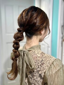 マティーナ ヘアー 池袋(Matina hair) 【編み下ろし×玉ねぎヘア】20代30代40代50代