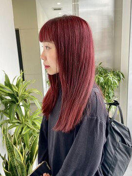 ゴウトゥデイシェアサロン 町田店(GO TODAY SHAiRE SALON) ワンブリーチで作るレッドカラー♪