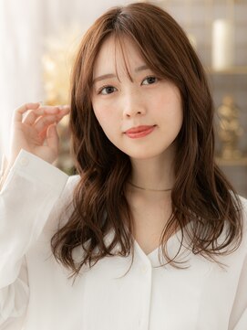 カバーヘア ブリス 戸田公園西口店(COVER HAIR bliss) センターパートゆるふわエアリーミディa戸田公園20代30代40代