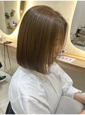 横浜タッセルボブ切りっぱなしボブ外ハネボブ長めボブレイヤー
