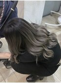 バレイヤージュ☆プラチナグレージュ