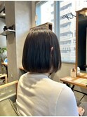 透明感♪髪質改善カラー内巻きショートボブ小顔艶感
