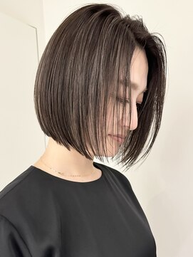 ジルブラン(JIL BLAN) ハイライトバレイヤージュダブルカラーショートカット30代40代