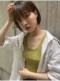 伸ばしかけショートボブ