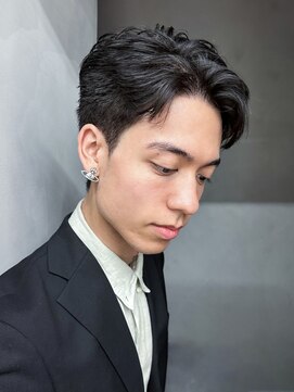 アルバム 渋谷パルコ(ALBUM) ブルーブラックスパイキーショートフェザーパーマ_F60120