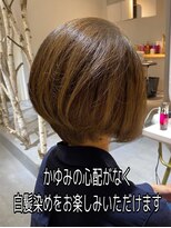 イロドリ 熊本上通り店(irodori)&nbsp;ノンジアミンカラーで叶う白髪染めのアッシュブラウン