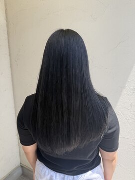 ジュエ ヘアー デザイン(Jue hair design) 透明感/シアーブラックカラー/脱ブリーチ/10代/20代/三河/知立