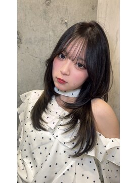 ロンドルピナス 小倉(Lond Lupinus) 黒髪カタログ/オリーブグレー/ココアベージュ/小顔に見せるヘア