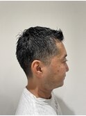 刈り上げショートアップバング