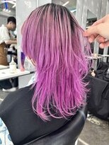 ゲーム バイ アランスミシー 横浜(GAME by Alan Smithee)&nbsp;ピンクベージュ/ダブルカラー/シンプルストレート/髪質改善/原宿