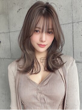 アンドレイ 表参道(andrey) 着物ヘア/ダークアッシュ/ミディアムレイヤーカット/表参道