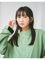 リトル 旭川(little)&nbsp;顔まわりカット/黒髪ストレートセミロング