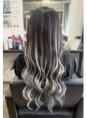 Black×Sirver Balayage Extention☆☆