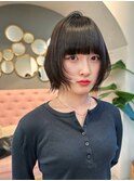 ココアベージュ/オリーブグレー/小顔