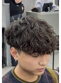 波巻きスパイラルシャドウパーマサーフカールメンズパーマ