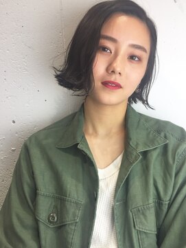クリアーオブヘアー 栄南店(CLEAR of hair) 【CLEAR】黒髪切りっぱなしボブ