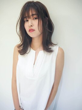 コルソ ケーツー 梅田 茶屋町(corso k-two) 《モノクローム》透明感カラー×ほんのりレイヤーセミロング