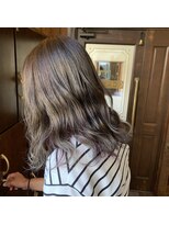 ピースリーヘア バイ カーサ(peathree.hair by CASA)&nbsp;シルバー×グレープ