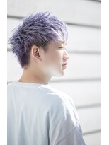 タンタントザクワフュール(Ten Tante the coiffure)&nbsp;ツーブロック×トリプルカラーパープル