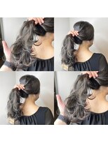 五角髪&nbsp;ブリーチ無しのダークインナーカラーそしてグレージュ