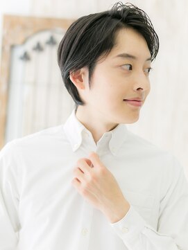 モッズヘア メン 南越谷南口店(mod's hair men) ビジカジ◎黒髪かき上げヘアD