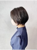 30代40代小顔見せ♪大人かわいい前下がりひし形ショートボブ