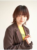 顔型別ヘアスタイル特集/マロンベージュ/Aラインボブ/新宿