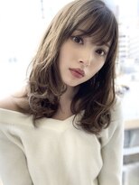 シルクレイ 吉祥寺店(Silk-lei) 大人かわいいフェザーバングマロングレージュ30代Silk-lei吉祥寺