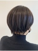ひし形くびれヘア 丸みショートボブ20代30代40代 小顔 レイヤー