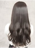 透明感♪髪質改善カラー小顔艶感ロングミルクティーベージュ
