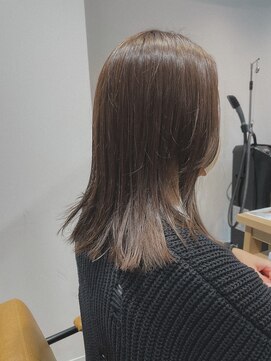 クラップス 上大岡(CLAPS) アッシュベージュ/透明感カラー/セミロング/【赤み消し】