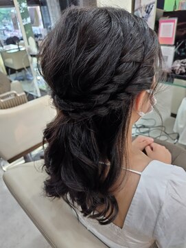 キュービックヘア 東陽町駅前店(CubicHair) ハーフアップ