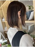 脱白髪染めハイライト&ベージュカラー