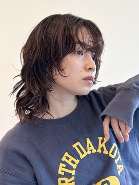 ローネス(LONESS) ウルフヘア パーマスタイル ウルフパーマ 前髪パーマ