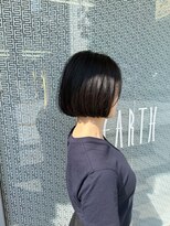 アース 上本町店(HAIR&MAKE EARTH)&nbsp;20代30代大人可愛いエアリーボブラベンダーベージュ透明感