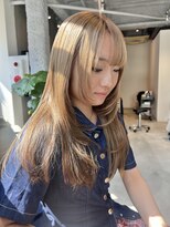 ロカリタ キョウト 河原町三条店(ROCAReTA kyoto)&nbsp;レイヤーカット×ベージュ