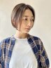 【ショートカット】乾かすだけでまとまるカット＋カラー＋軽ツヤ髪TR￥17600