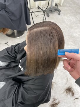 ブラウン(Brown) 白髪ぼかしハイライト