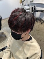 ザデイトウキョウ 表参道 青山(THE DAY TOKYO)&nbsp;赤メッシュ/メンズカット