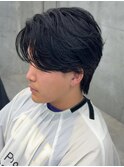 【リアルお客様style】センターパート 毛流れパーマ