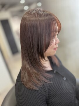 リーオオサカ(Lee Osaka) 【Lee大阪店】レイヤー×ブリーチなしカラー/新出