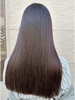 ラグジュアリーサロン ウィッシュ(Luxury Salon Wish)の写真/ハイライトなしでファッションカラーを用いた白髪ぼかしカラー!しっかりカバーして理想の色味に[調布/国領]