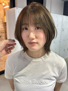 シェノン 心斎橋(CHAINON) ボブ/ミニボブ/切りっぱなしボブ/ワンレン/髪質改善/オリーブ