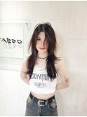【TABOOCentral】韓国風ハッシュカット×ベージュブラウン