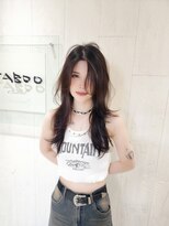 タブーセントラル(TABOO Central)&nbsp;【TABOOCentral】韓国風ハッシュカット×ベージュブラウン